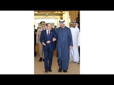 الرئيس عبد الفتاح السيسي يلتقي رئيس دولة الإمارات العربية المتحدة في مطار أبو ظبي الدولي hqdefaul 11