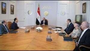 الرئيس عبد الفتاح السيسي يجتمع برئيس مجلس الوزراء ووزير الإسكان وعدد من المسؤولين
