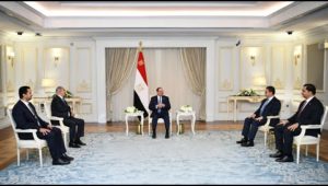 الرئيس عبد الفتاح السيسي يستقبل القائد العام للجيش الوطني الليبي