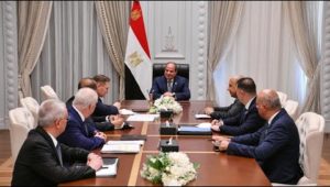 الرئيس يلتقي المدير العام لهيئة الدولة للطاقة النووية "روسأتوم" الروسية ورئيس شركة أتوم سترو أكسبورت