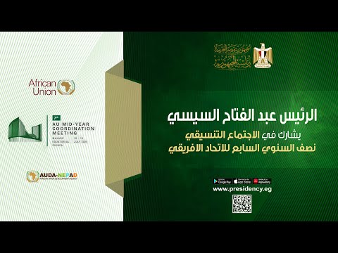 الرئيس عبد الفتاح السيسي يشارك في الاجتماع التنسيقي نصف السنوي السابع للاتحاد الأفريقي hqdefaul 27