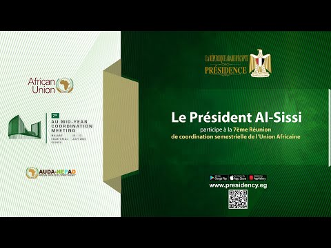Le Président Al-Sissi participe à la 7ème Réunion de coordination semestrielle de l’Union Africaine hqdefaul 28