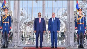 الرئيس عبد الفتاح السيسي يستقبل رئيس جمهورية الصومال الفيدرالية ويعقدان مؤتمرًا صحفيًا مشتركًا