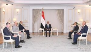 الرئيس عبد الفتاح السيسي يستقبل وزير خارجية جمهورية تركيا