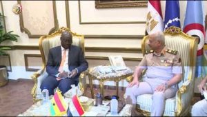 وزير الدفاع يلتقى وزير المالية والتخطيط الاقتصادى والقائم بأعمال وزير الدفاع لجمهورية غانا