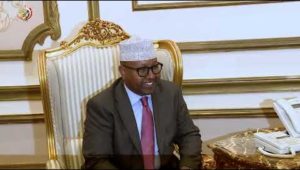 الفريق أول عبد المجيد صقر القائد العام للقوات المسلحة  يلتقى وزير الدفاع الصومالى