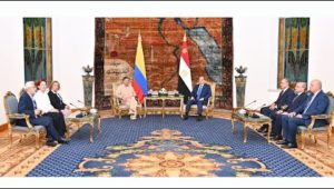 الرئيس عبد الفتاح السيسي يستقبل رئيس جمهورية كولومبيا ورئيس جمهورية الكونغو الديمقراطية