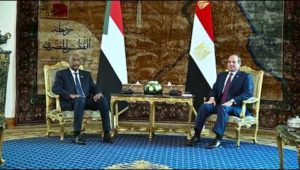 الرئيس عبد الفتاح السيسي يستقبل رئيس مجلس السيادة الانتقالي لجمهورية السودان