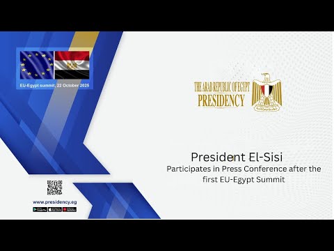 President El-Sisi Participates in Press Conference after the first EU-Egypt Summit hqdefaul 91