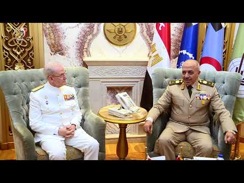 الفريق أحمد خليفة رئيس أركان حرب القوات المسلحة يلتقى رئيس أركان الدفاع الأسبانى hqdefaul 18