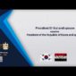 President El-Sisi and spouse receive President of the Republic of Korea and spouse
