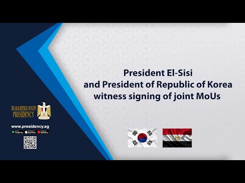President El-Sisi and President of Republic of Korea witness signing of joint MoUs hqdefaul 63
