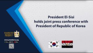 President El-Sisi holds joint press conference with President of Republic of Korea