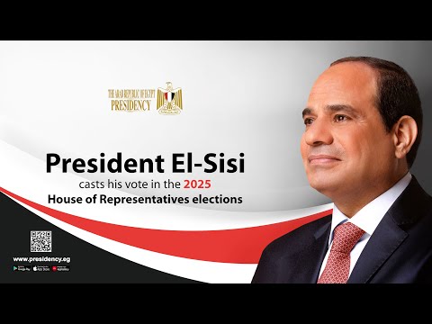 President El-Sisi casts his vote in the 2025 House of Representatives elections hqdefaul 84