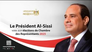 Le Président Al-Sissi vote aux élections de Chambre des Représentants 2025