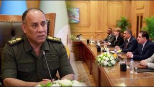 الفريق أشرف سالم زاهر يستقبل وفداً من أعضاء لجنة الدفاع والأمن القومى بمجلس النواب